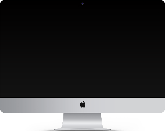 iMacのモックアップ